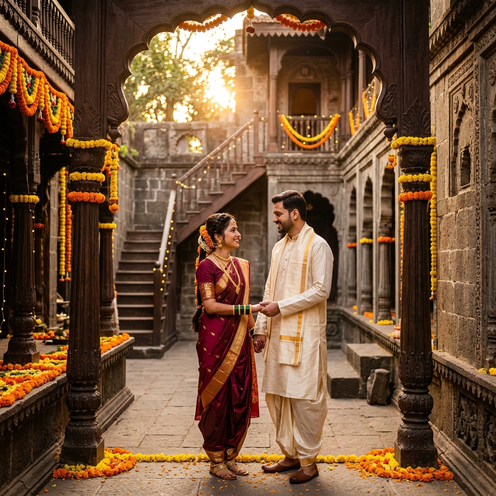 प्री-वेडिंग फोटोशूट - ऐतिहासिक वाडा